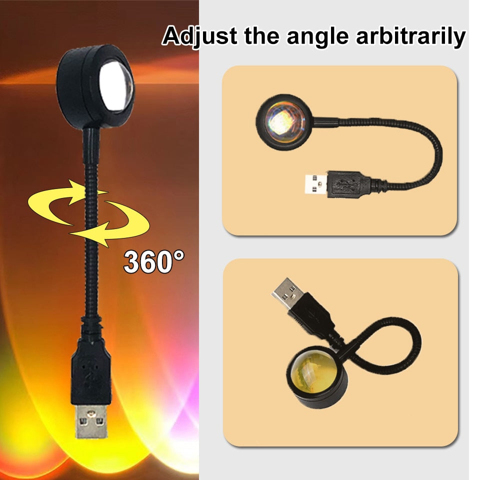 SkandiShop USB Sunset Lamp LED